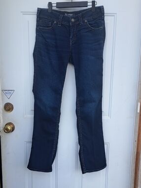 Silver Dark Blue Women's Jeans